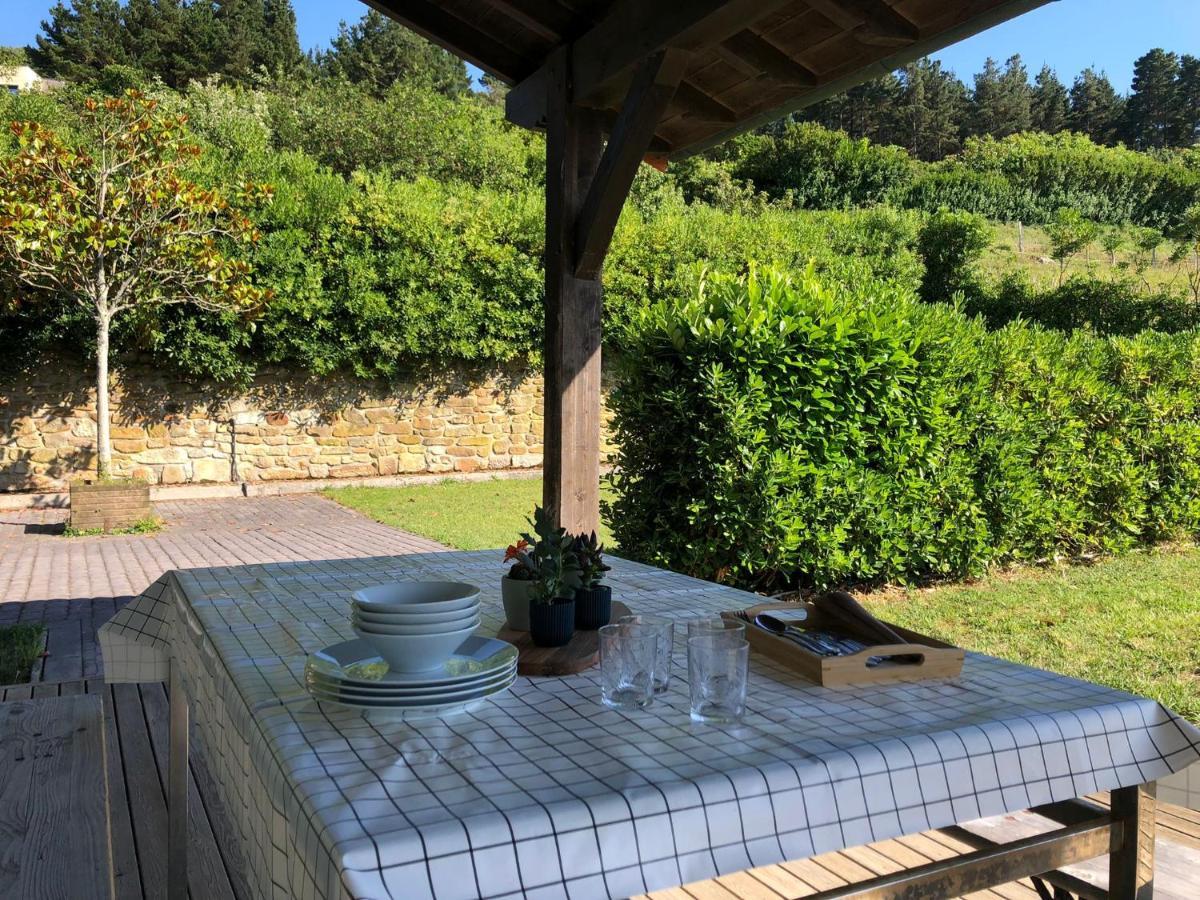 Adosado En La Costa Con Excelentes Vistas Al Estuario De Urdaibai Villa Mundaka Buitenkant foto