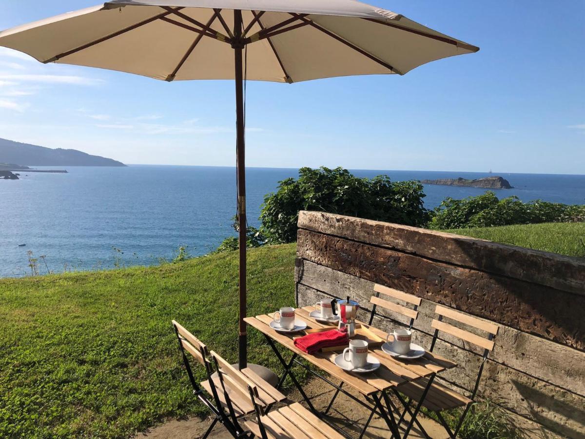 Adosado En La Costa Con Excelentes Vistas Al Estuario De Urdaibai Villa Mundaka Buitenkant foto